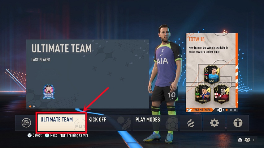 Iniciar sesión en Ultimate Team