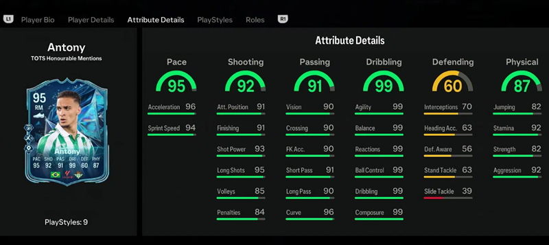 FC 25: All Missions for the EA FC 25 Antony TOTS Honorable Mention SBC